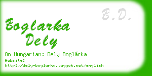boglarka dely business card