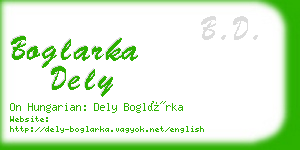 boglarka dely business card